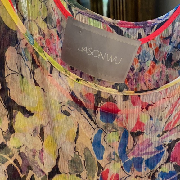 Jason Wu Cold shoulder lightweight layered top - Picture 2 of 6